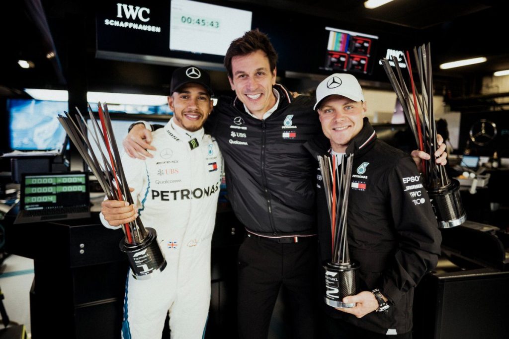 Valtteri Bottas - Lewis Hamilton - Toto Wolff - Mercedes