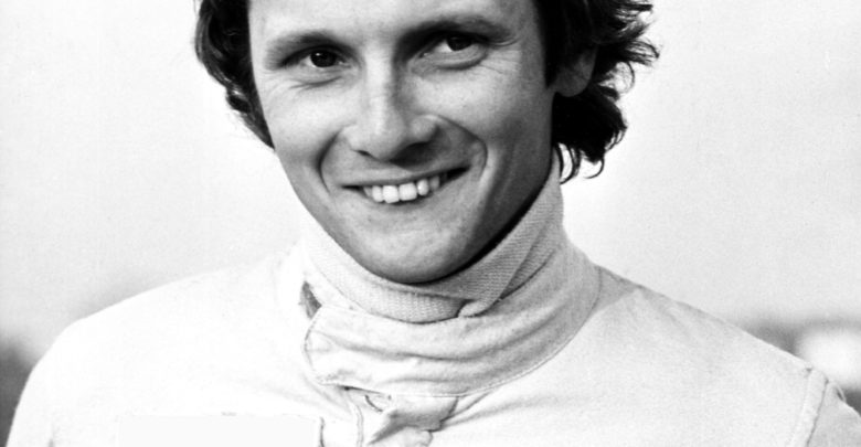 Il pilota Niki Lauda ingaggiato dalla Ferrari per il Campionato del Mondo Formula 1 del 1974. - Foto ritoccata senza logo