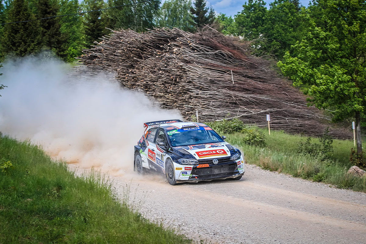 10 Oliver SOLBERG, (LVA), Aaron JOHNSTON, (GBR), Volkswagen Polo GTI R5, Sports Racing Technologies, action during the 2019 European Rally Championship ERC Liepaja rally, from may 24 to 26, at Liepaja, Lettonie - Photo Gregory Lenormand / DPPI