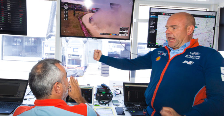 2019 FIA World Rally Championship Round 07, Rally de Portugal 30 May- 02 June 2019 Hyundai Motorsport Team Director Andrea Adamo Photographer: Helena El Mokni Worldwide copyright: Hyundai Motorsport GmbH