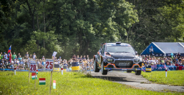 01 Alexey LUKYANUK (RUS), Alexey ARNAUTOV (RUS), Citroen C3 R5, SAINTELOC JUNIOR TEAM, action during the 2019 European Rally Championship ERC Barum rally, from August 16 to 18, at Zlin, Czech Republic - Photo Gregory Lenormand / DPPI