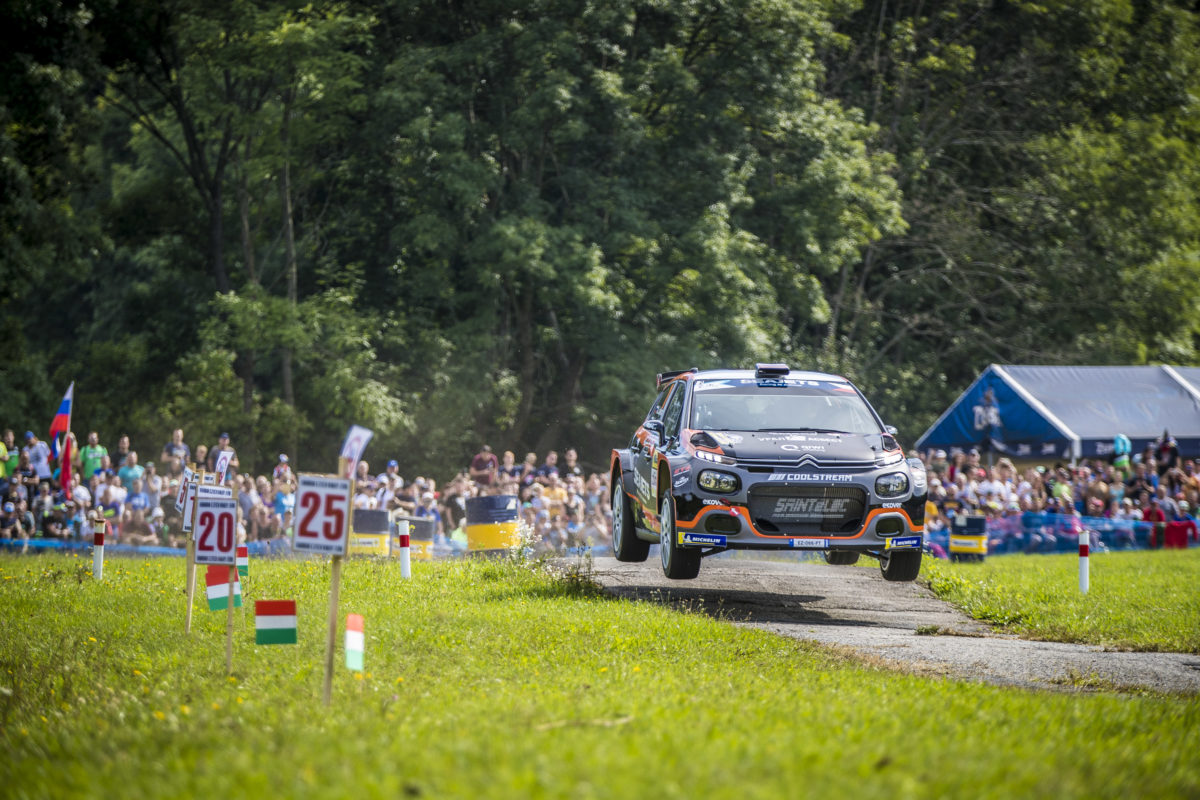 01 Alexey LUKYANUK (RUS), Alexey ARNAUTOV (RUS), Citroen C3 R5, SAINTELOC JUNIOR TEAM, action during the 2019 European Rally Championship ERC Barum rally, from August 16 to 18, at Zlin, Czech Republic - Photo Gregory Lenormand / DPPI