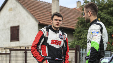 Nikolay GRYAZIN (LVA), Yaroslav FEDOROV (RUS), Skoda Fabia R5, Sports Racing Technologies, portrait during the 2019 European Rally Championship ERC Barum rally, from August 16 to 18, at Zlin, Czech Republic - Photo Gregory Lenormand / DPPI