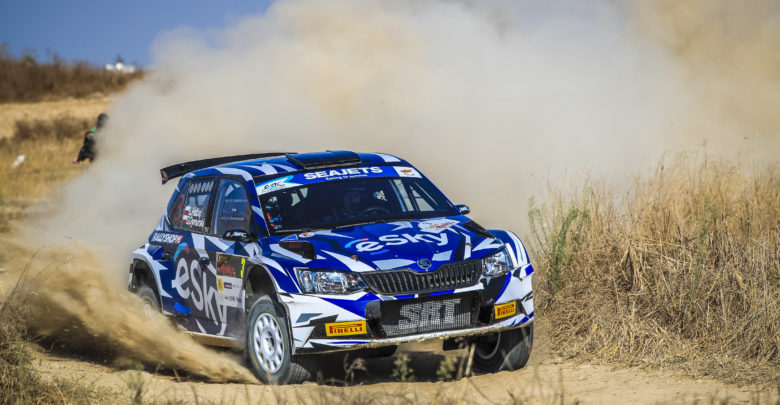 03 HABAJ Lukasz (POL), Daniel DYMURSKI (POL), Skoda Fabia R5, SPORTS RACING TECHNOLOGIES, action during the 2019 European Rally Championship ERC Cyprus Rally, from september 27 to 29 at Larnaca, Cyprus - Photo Gregory Lenormand / DPPI