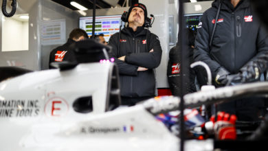 CIRCUIT DE BARCELONA-CATALUNYA, SPAIN - FEBRUARY 20: Guenther Steiner, Team Principal, Haas F1 in the garage during the Barcelona February testing I at Circuit de Barcelona-Catalunya on February 20, 2020 in Circuit de Barcelona-Catalunya, Spain.