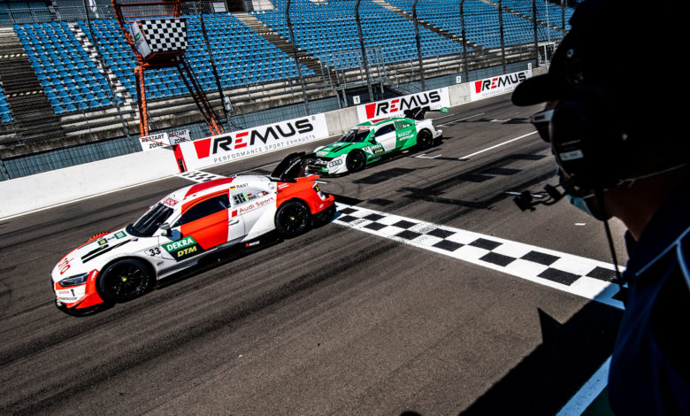 Audi Sport RS 5 DTM #33 (Audi Sport Team Rosberg), René Rast, Castrol EDGE Audi RS 5 DTM #51 (Audi Sport Team Abt Sportsline), Nico Müller