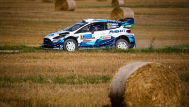 OS13 Rajd Estonii 2020, Teemu Suninen (FIN) Jarmo Lehtinen (FIN) of team Ford Fiesta WRC M-Sport Ford WRT is seen on road section during day 2 at the World Rally Championship Estonia in Tartu, Estonia on September 5, 2020