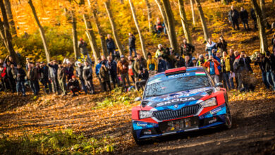 07 MARCZYK Miko (POL), GOSPODARCZYK Szymon(POL), Team Orlen Team, Skoda Fabia Rally2 Evo , action during the 2020 Rally Hungary, 4th round of the 2020 FIA European Rally Championship, from November 6 to 8, 2020 in ERC