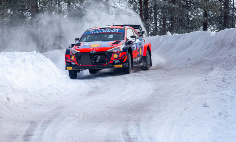 2021 FIA World Rally Championship Round 02, Rallye Arctic Rally Finland 26-28 February 2021 Ott Tanak, Martin Jarveoja, Hyundai i20 Coupe WRC Photographer: Dufour Fabien Worldwide copyright