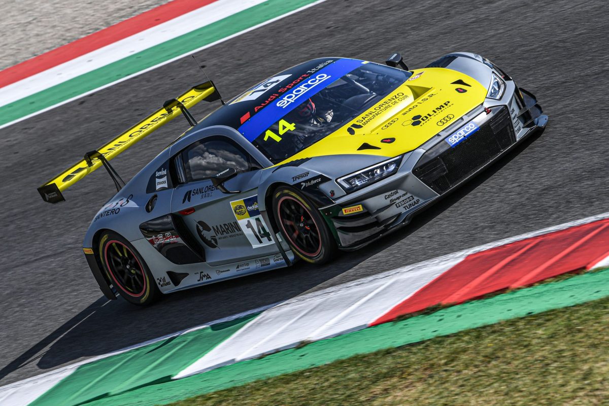 Filip Salaquarda-Karol Basz-Vito Postiglione, Audi R8 LMS #14, Audi Sport Italia