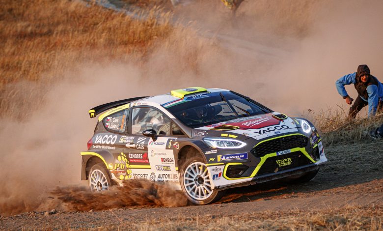 05 CAIS Erik (CZE), ŽAKOVA Jindriška (CZE), YACCO ACCR TEAM, Ford Fiesta MkII, action during the 2021 FIA ERC Rally Hungary, 7th round of the 2021 FIA European Rally Championship, from October 21 to 24, 2021 in Nyiregyhaza, Hungary - Photo