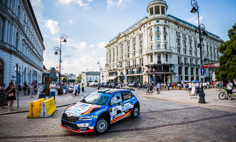 07 LLARENA Efren (ESP), FERNANDEZ Sara (ESP), RALLYE TEAM SPAIN, Škoda Fabia Evo, ambiance during the 2021 FIA ERC Rally Poland, 1st round of the 2021 FIA European Rally Championship, from June 18 to 20, 2021 in Mikolajki, Poland