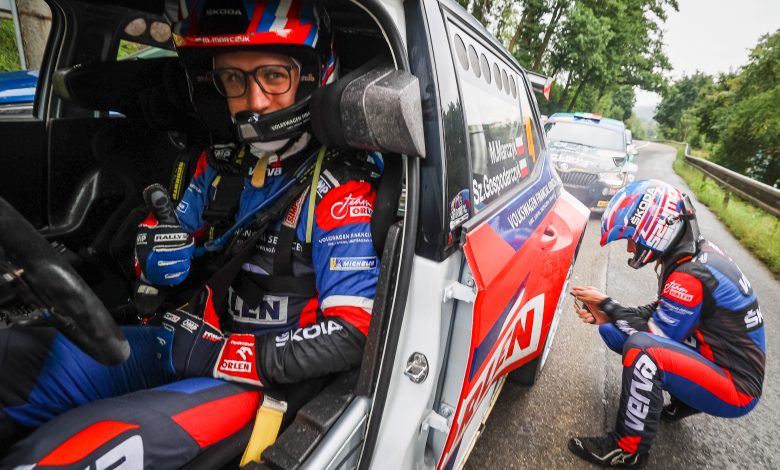 04 Miko MARCZYK (POL), Szymon GOSPODARCZYK (POL), Skoda Fabia Rally2 Evo, Orlen Team, during the 2021 European Rally Championship ERC Barum rally, from August 27 to 29, at Zlin, Czech Republic - Photo