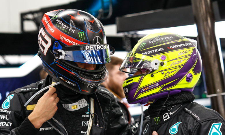 George Russell i Lewis Hamilton
