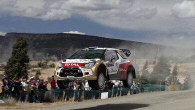 Chris Atkinson in action on SS15 of Rally Mexico 2013 held in the mountains near Leon, Mexico on March 9th, 2013