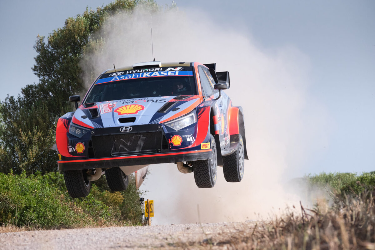 2022 FIA World Rally Championship Round 05, Rally Italia Sardegna 2022, 2-5 June 2022 Ott Tanak, Martin Jarveoja, Hyundai i20 N Rally1, Action during Shakedown of WRC Rally Italia Sardegna 2022