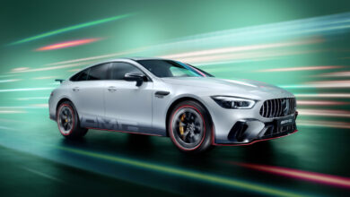 F1 Edition Mercedes-AMG GT 63 S E PERFORMANCE (Kraftstoffverbrauch gewichtet, kombiniert WLTP: 7,9l/100km; Stromverbrauch gewichtet, kombiniert WLTP: 12 kWh/100 km; CO2-Emissionen gewichtet, kombiniert WLTP: 180g/km);Kraftstoffverbrauch gewichtet, kombiniert WLTP: 7,9l/100km; Stromverbrauch gewichtet, kombiniert WLTP: 12 kWh/100 km; CO2-Emissionen gewichtet, kombiniert WLTP: 180g/km* F1 Edition Mercedes-AMG GT 63 S E PERFORMANCE (Fuel consumption weighted, combined WLTP: 7,9l/100km; Power consumption weighted, combined WLTP: 12 kWh/100 km; weighted, combined CO2-emissions WLTP: 180g/km g/km);Fuel consumption weighted, combined WLTP: 7,9l/100km; Power consumption weighted, combined WLTP: 12 kWh/100 km; weighted, combined CO2-emissions WLTP: 180g/km g/km*