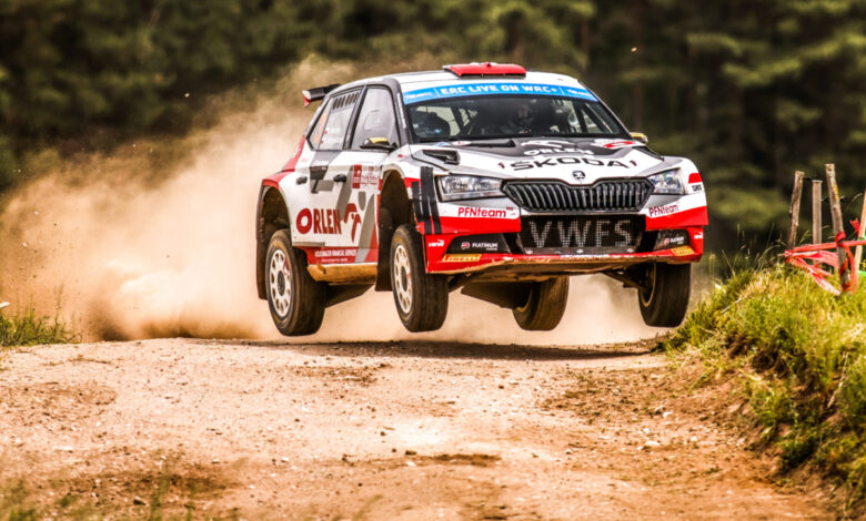 Miko MARCZYK at FIA European Rally Championship in Mikolajki, Poland on 12th June 2022