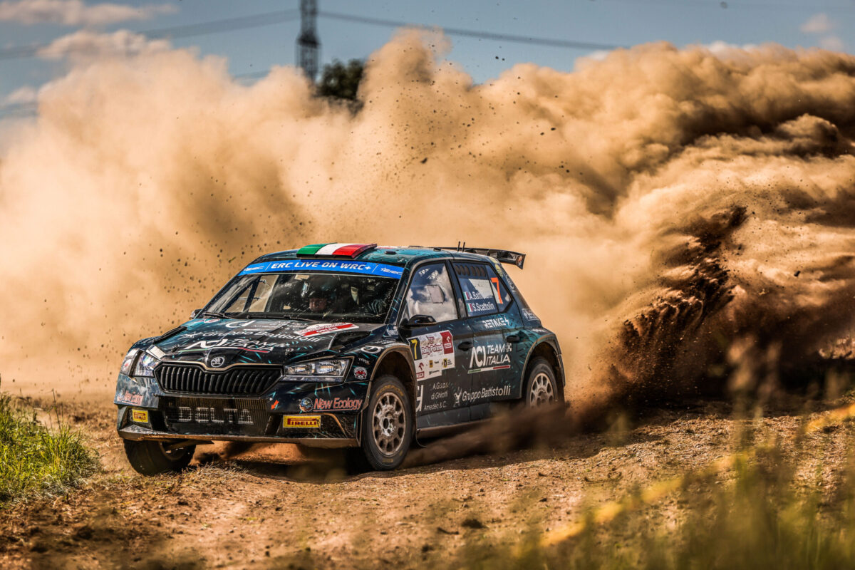 Rajd Polski Alberto BATTISTOLLI at FIA European Rally Championship in Mikolajki, Poland on 12th June 2022