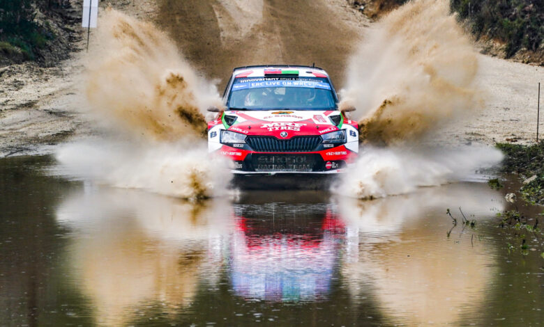 Norbert Herczig at FIA European Rally Championship in Fafe, Portugal on 13th March 2022 //