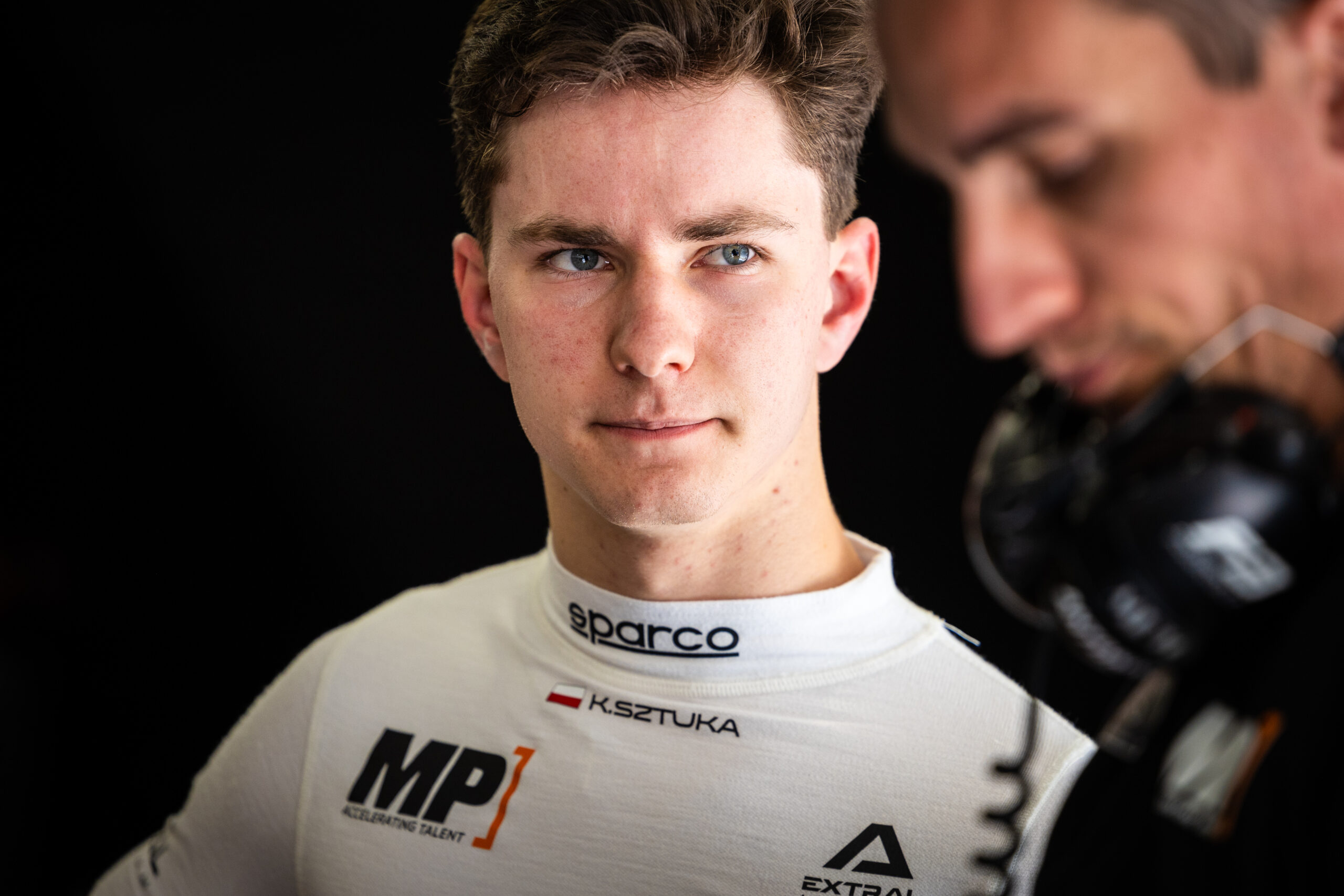 BARCELONA (ESP) APR 16-18 2024 - Second pre-season test of the FIA Formula 3 championship at Circuit de Barcelona Catalunya. Kacper Sztuka #08 MP Motorsport F3, Red Bull Junior Team.
