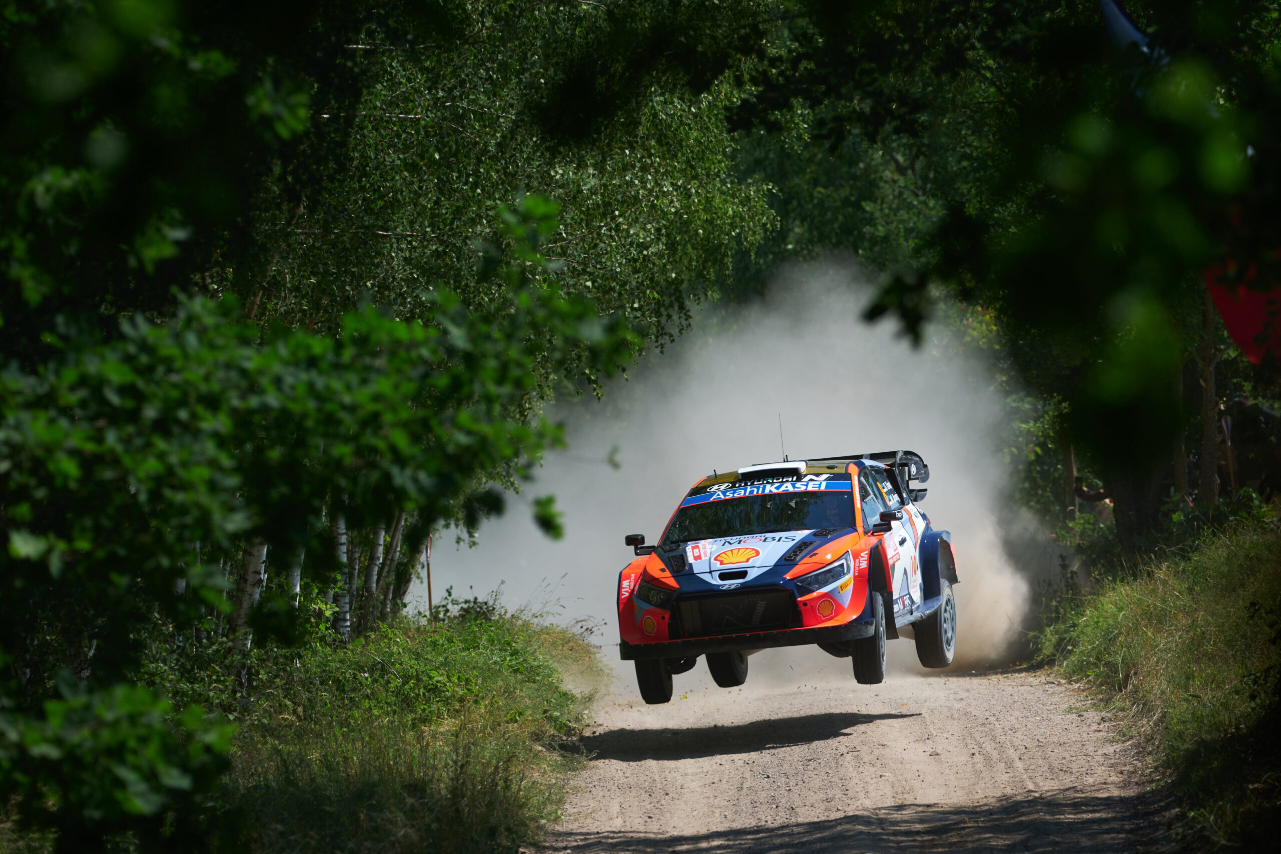2024 FIA World Rally Championship Round 7, Rally Poland 2024, 27-30 June 2024 Ott Tanak, Martin Jarveoja, Hyundai i20 N Rally1 Hybrid, Action during Shakedown of WRC Rally Poland 2024 Photographer