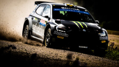 Oliver SOLBERG performs during the FIA European Rally Championship in Karlstad , Sweden on 14,June 2024 // Szwecji Szwecja