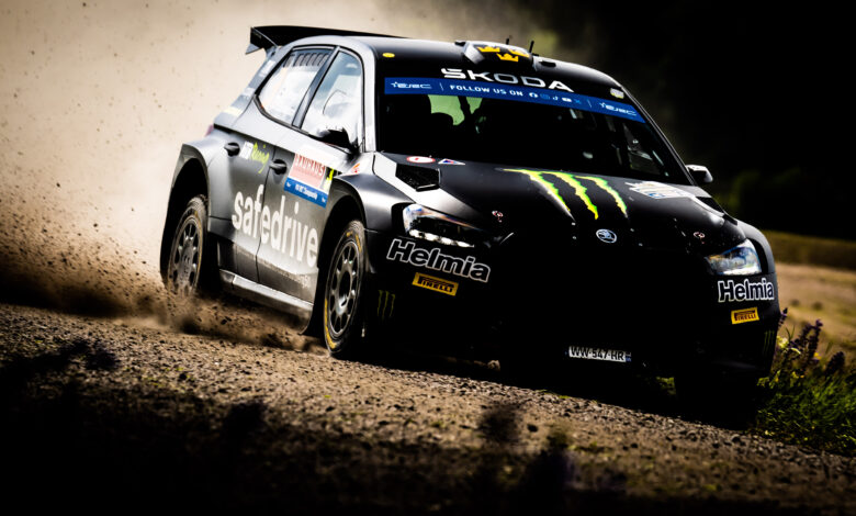 Oliver SOLBERG performs during the FIA European Rally Championship in Karlstad , Sweden on 14,June 2024 // Szwecji Szwecja