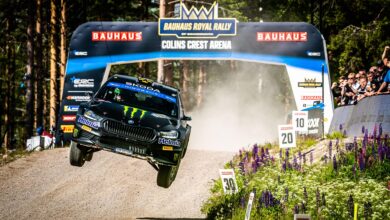 Oliver SOLBERG performs during the FIA European Rally Championship in Karlstad , Sweden on 14,June 2024 // Rywalizacja