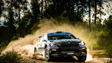 Oliver SOLBERG performs during the FIA European Rally Championship in Karlstad , Sweden on 15,June 2024 // Szwecji