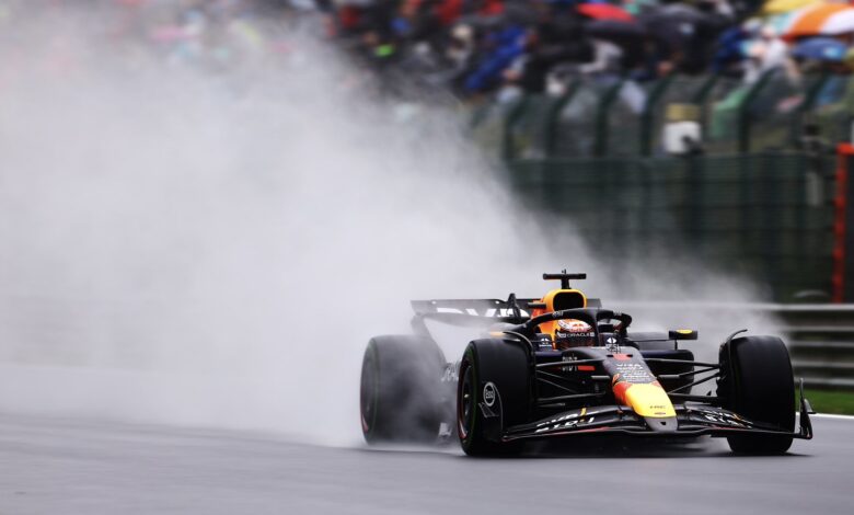 GP Belgii. Max Verstappen, Red Bull.