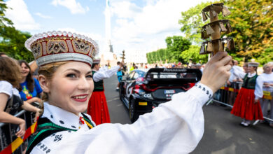 Spectator seen during the World Rally Championship Latvia in Liepaja, Latvia on 18,July. 2024 // Rajd Łotwy