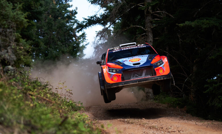2024 FIA World Rally Championship Round 10, Rally Acropolis Greece 2024, 5-8 September 2024 Hyundai Ott Tanak, Martin Jarveoja, Hyundai i20 N Rally1 Hybrid, Action during Day 1 of WRC Acropolis Rally 2024