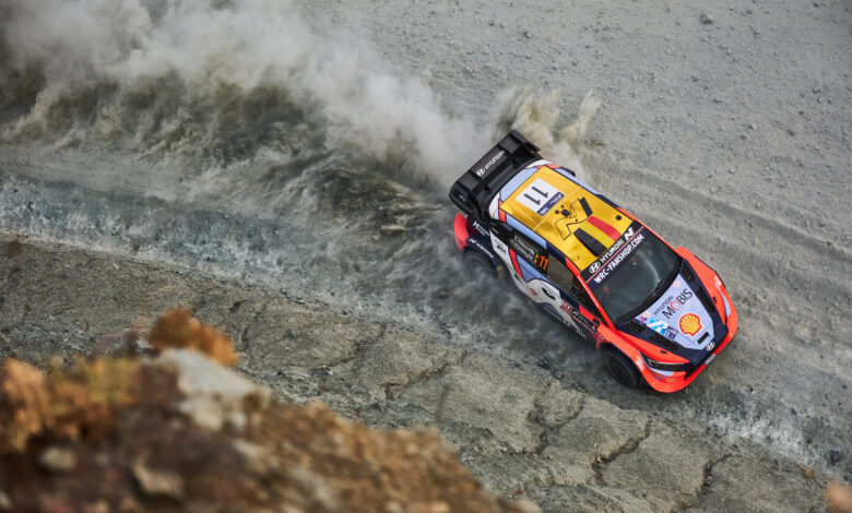 2024 FIA World Rally Championship Round 10, Rally Acropolis Greece 2024, 5-8 September 2024 Thierry Neuville, Martijn Wydaeghe, Hyundai i20 N Rally1 Hybrid, Action during Day 2 of WRC Acropolis Rally 2024 Photographer: Romain Thuillier
