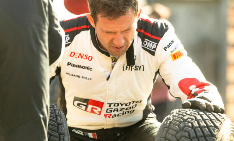 Sebastien Ogier (FRA) and Vincent Landais (FRA) of team TOYOTA GAZOO RACING WRT seen during Stop 11 of the World Rally Championship in Conception, Chile on September 27, 2024. //