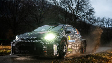 Oliver Solberg (SWE) Elliott Edmondson (GB) are seen performing during the World Rally Championship Monte-Carlo in Gap, France on 22,January. 2025 //