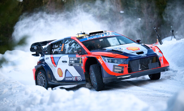 2025 FIA World Rally Championship Evans Rally Sweden 2025 13-16 February 2025 Photographer: Romain Thuillier Worldwide copyright: Hyundai