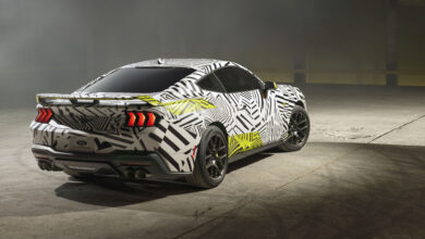 Mustang Graphics/wrap shown on vehicle are for promotional purposes only. Not available for sale.