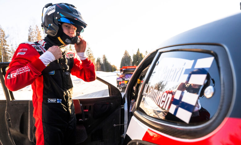Sami Pajari (FIN) Of team TOYOTA GAZOO RACING WRT are seen during the World Rally Championship Sweden in Umea, Sweden on 15,February. 2025 //