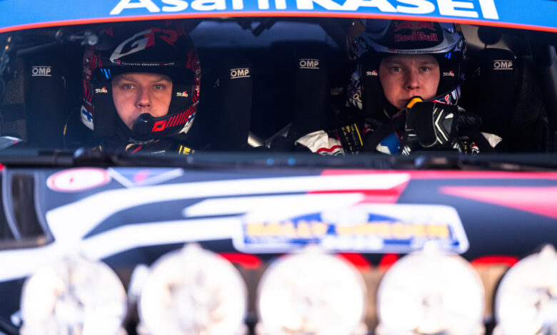 Kalle Rovanperä (FIN) Jonne Halttunen (FIN) WRC Of team TOYOTA GAZOO RACING WRT are seen during the World Rally Championship Sweden in Umea, Sweden on 15,February. 2025 //