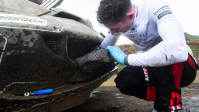 Elfyn Evans (GB) of team TOYOTA GAZOO RACING WRT are seen during the World Rally Championship Kenya in Naivasha, Kenya on March 22, 2025. //