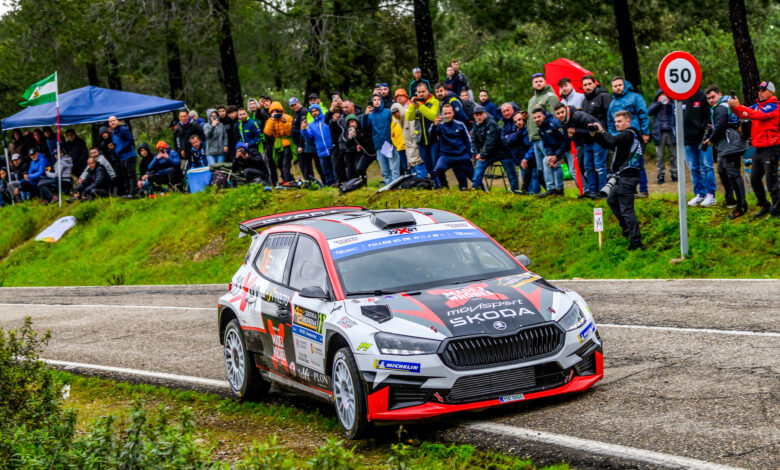 Nikolay GRYAZIN during the FIA European Rally Championship in Cordoba, Spain on April 04,2025 //