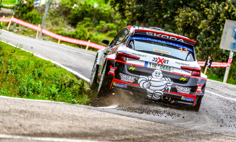 Nikolay GRYAZIN during the FIA European Rally Championship in Cordoba, Spain on April 04,2025 //