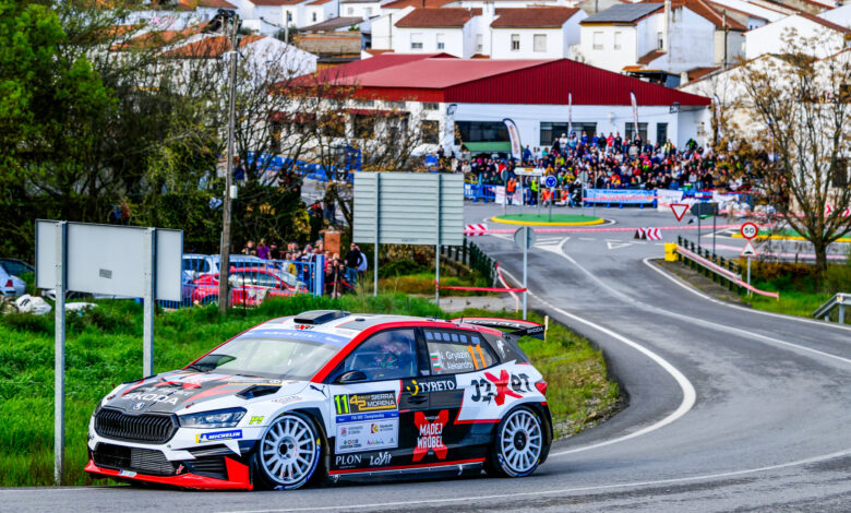 Nikolay GRYAZIN during the FIA European Rally Championship in Cordoba, Spain on April 05,2025 //