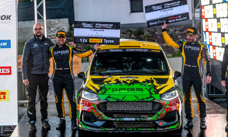 Igor WIDLAK & Daniel DYMURSKI during the FIA European Rally Championship in Veszprem, Hungary on 11, May 2025 //