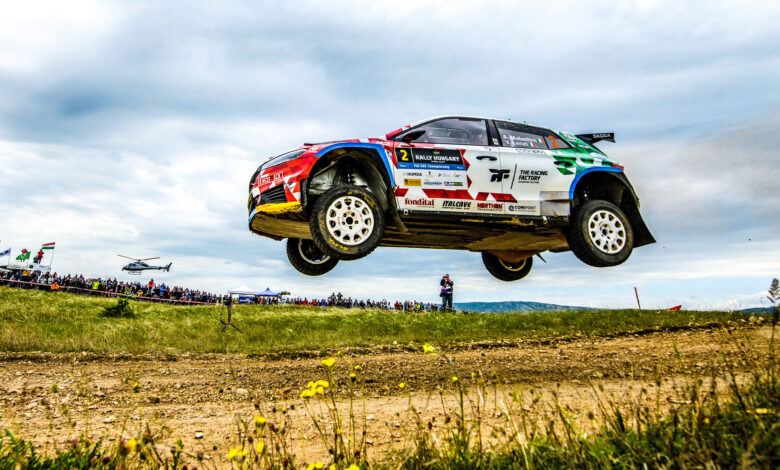 Andrea MABELLINI during the FIA European Rally Championship in Veszprem, Hungary on 11, May 2025 //