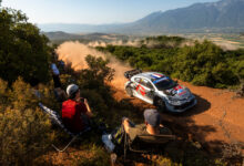 Sebastien Ogier (FRA) Vincent Landais (FRA) Of team TOYOTA GAZOO RACING WRT are seen performing during the World Rally Championship Greece in Lamia, Greece on 26,June. 2023 //