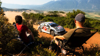 Takamoto Katsuta (JPN) Aaron Johnston (IRL) Of team TOYOTA GAZOO RACING WRT are seen performing during the World Rally Championship Greece in Lamia, Greece on 26,June. 2023 //