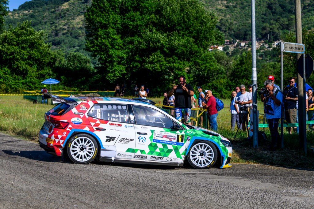 Andrea MABELLINI during the FIA European Rally Championship in Fiuggi,Italy on 04, July 2025 //