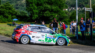 Andrea MABELLINI during the FIA European Rally Championship in Fiuggi,Italy on 04, July 2025 //